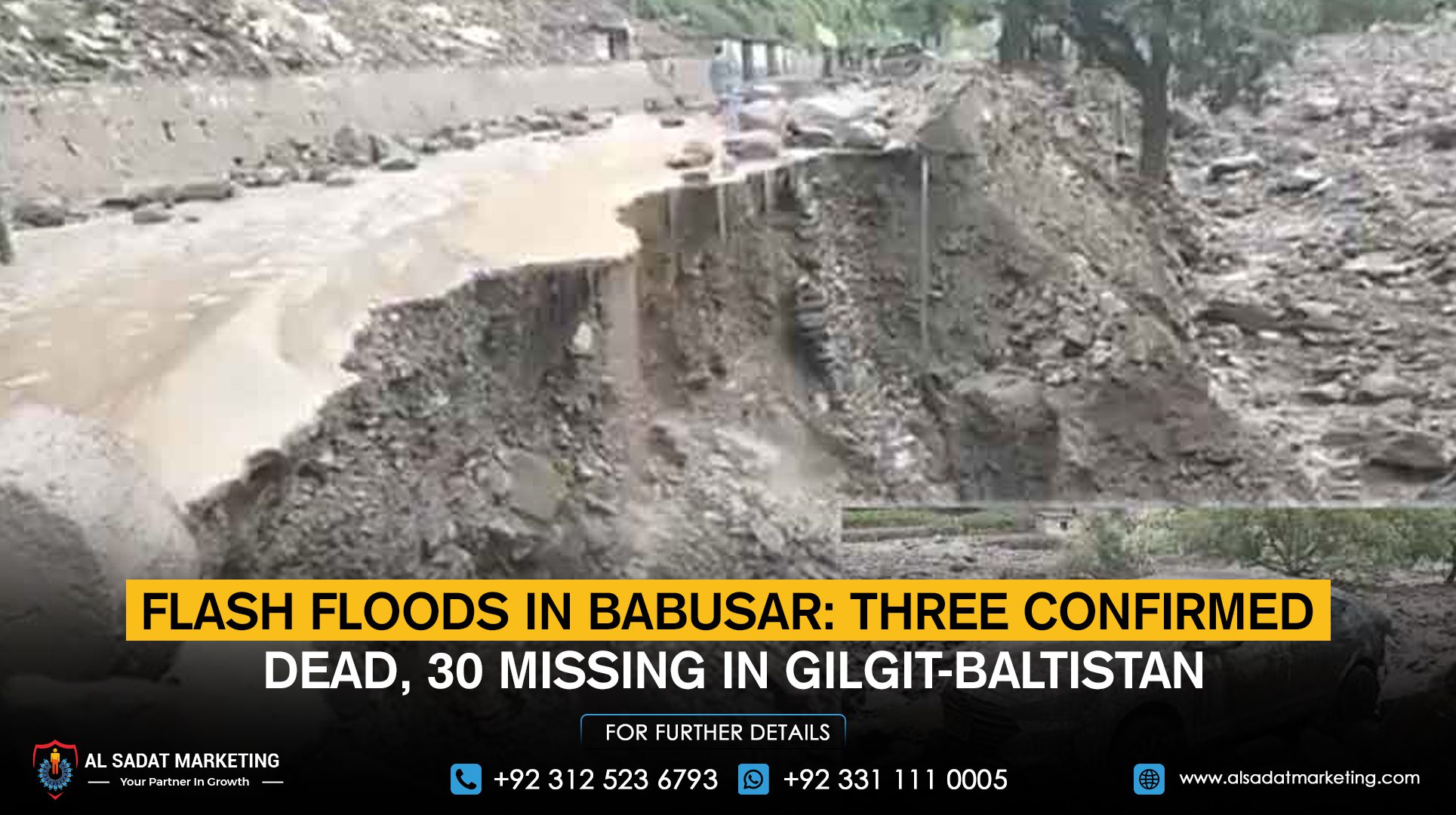 Flash Floods in Babusar: Three Confirmed Dead, 30 Missing in Gilgit-Baltistan