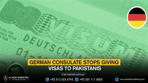 German consulate stops giving visas to Pakistanis