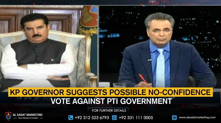 KP governor suggests a possible no-confidence vote against the PTI government