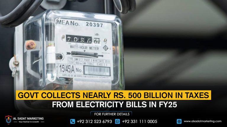 Govt Collects Nearly Rs. 500 Billion in Taxes From Electricity Bills in FY25