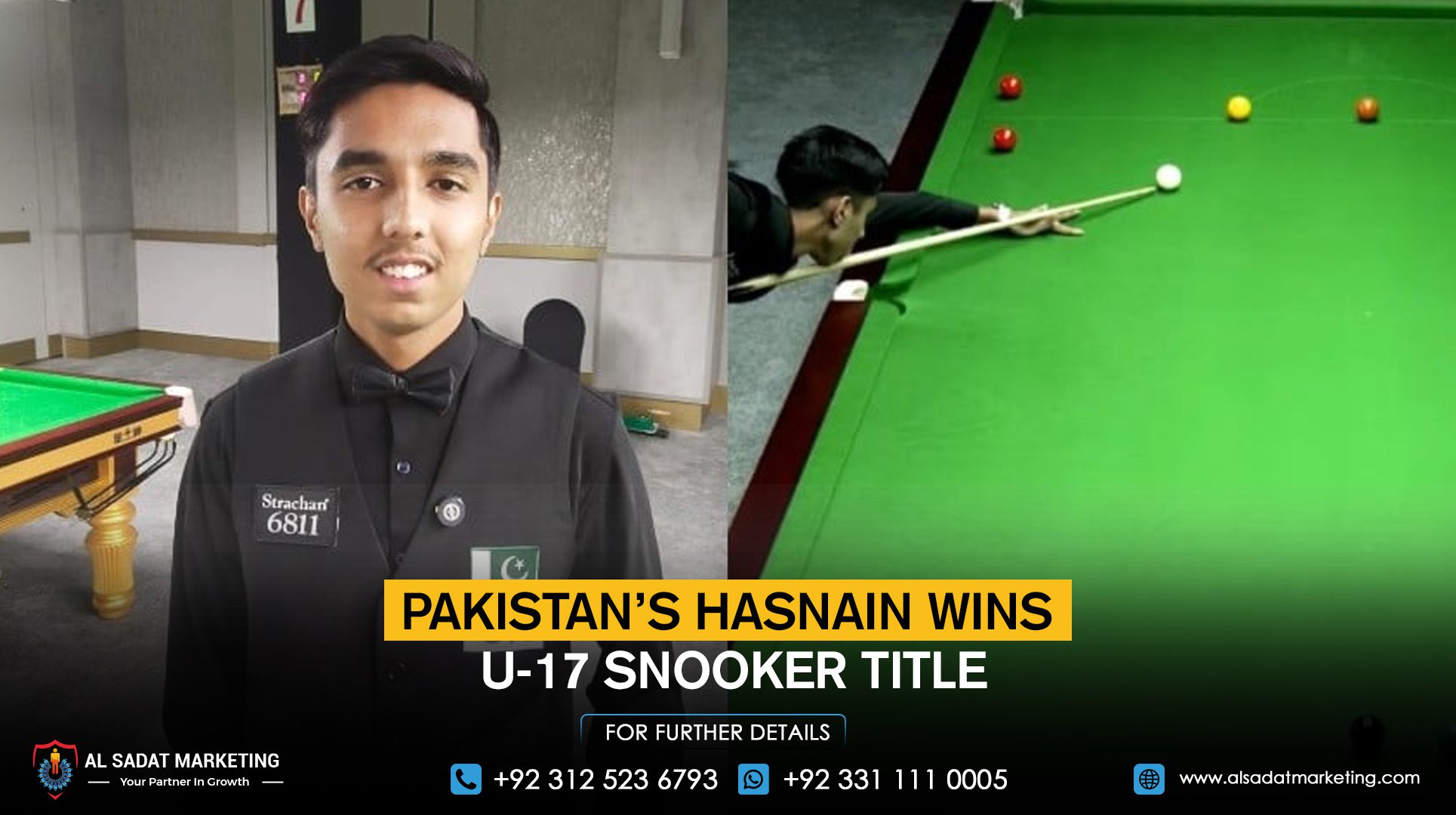 Pakistan’s Hasnain wins U-17 snooker title