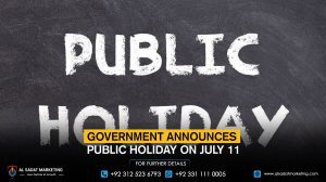 The government announces a public holiday on July 11