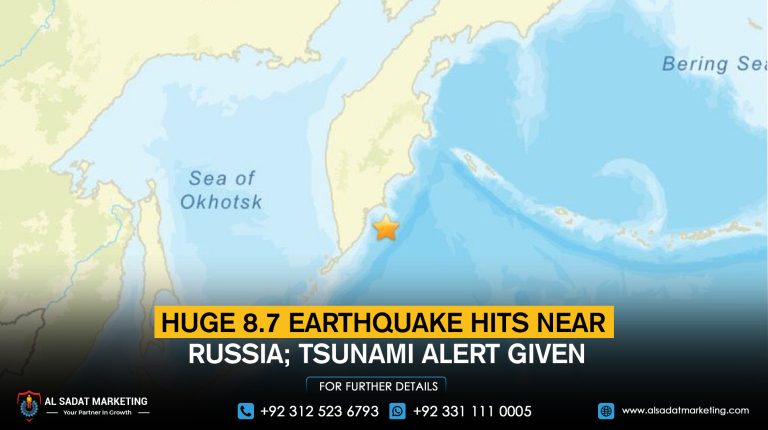 Huge 8.7 earthquake hits near Russia; tsunami alert given