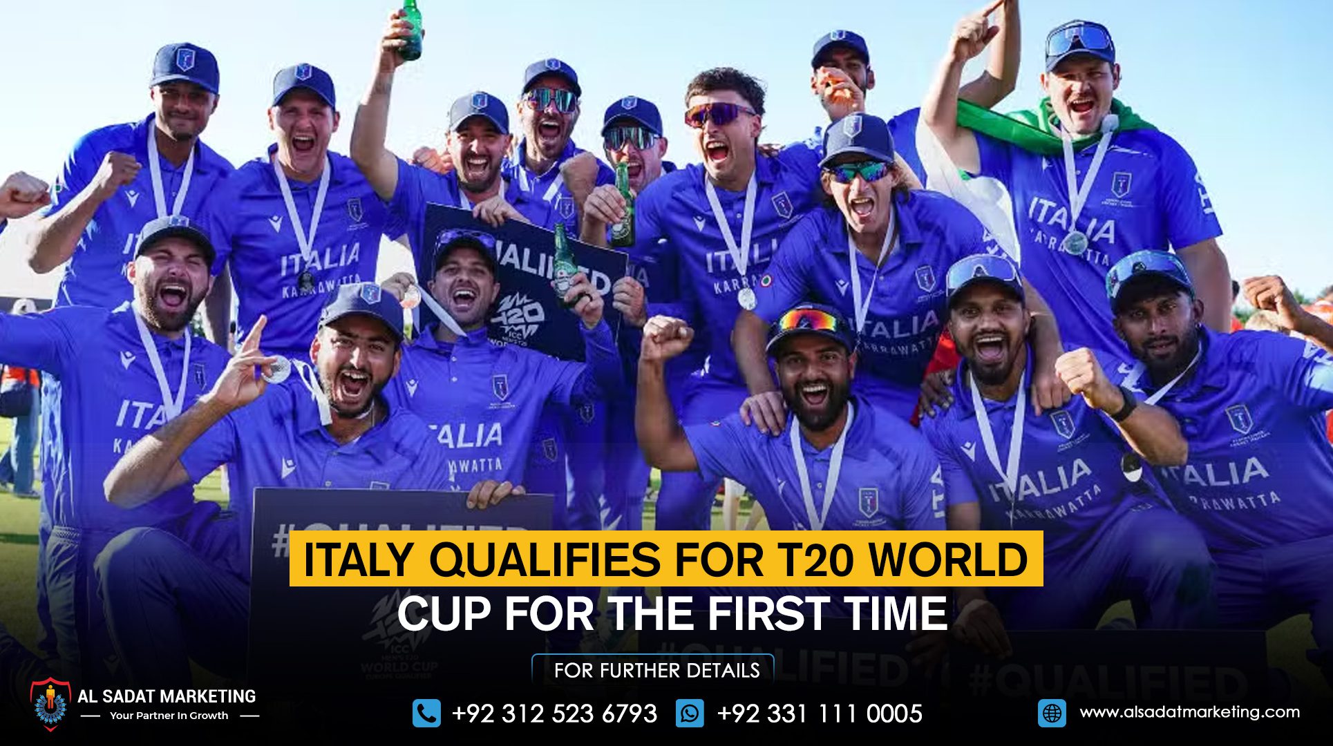 Italy Qualifies for T20 World Cup for the First Time