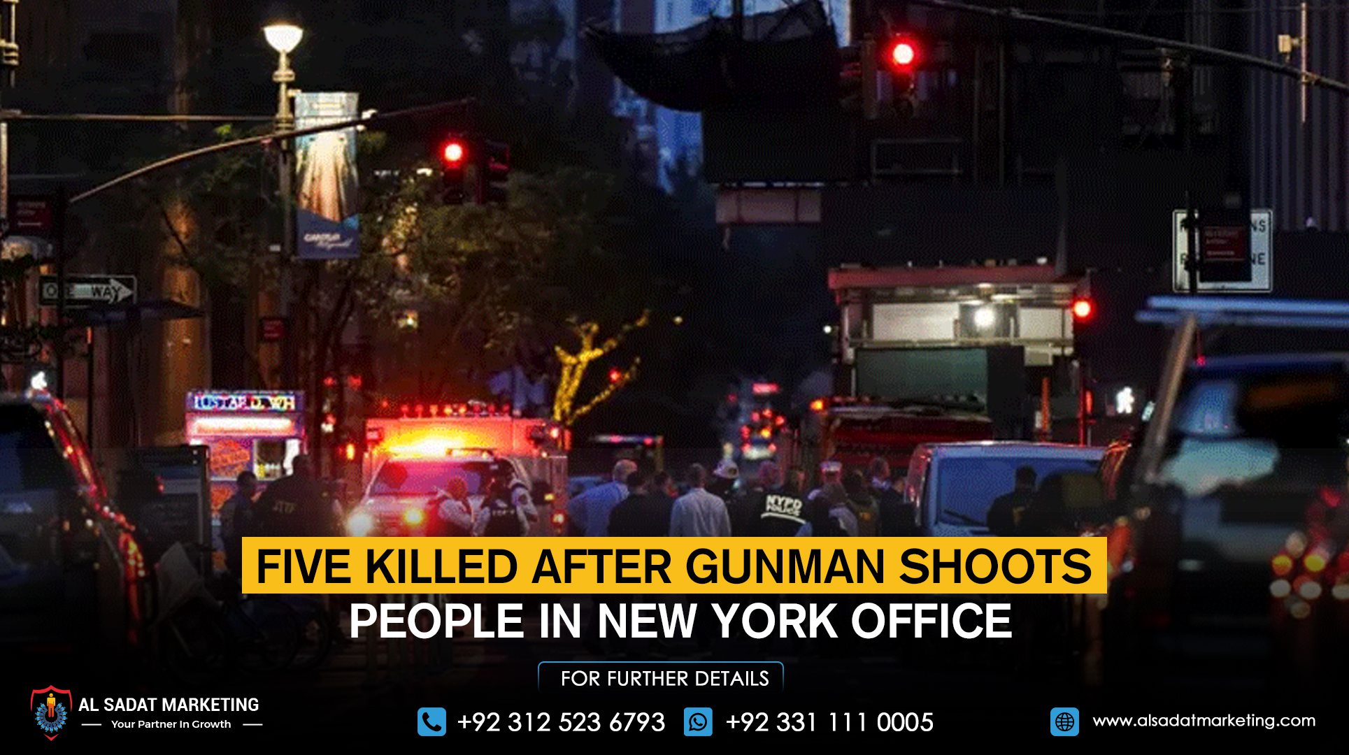Five killed after gunman shoots people in New York office