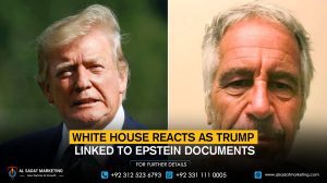 White House reacts as Trump linked to Epstein documents