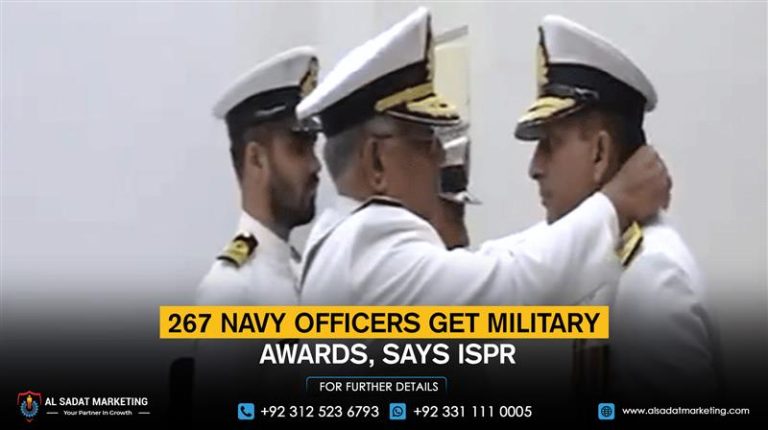 267 Navy Officers Get Military Awards, Says ISPR
