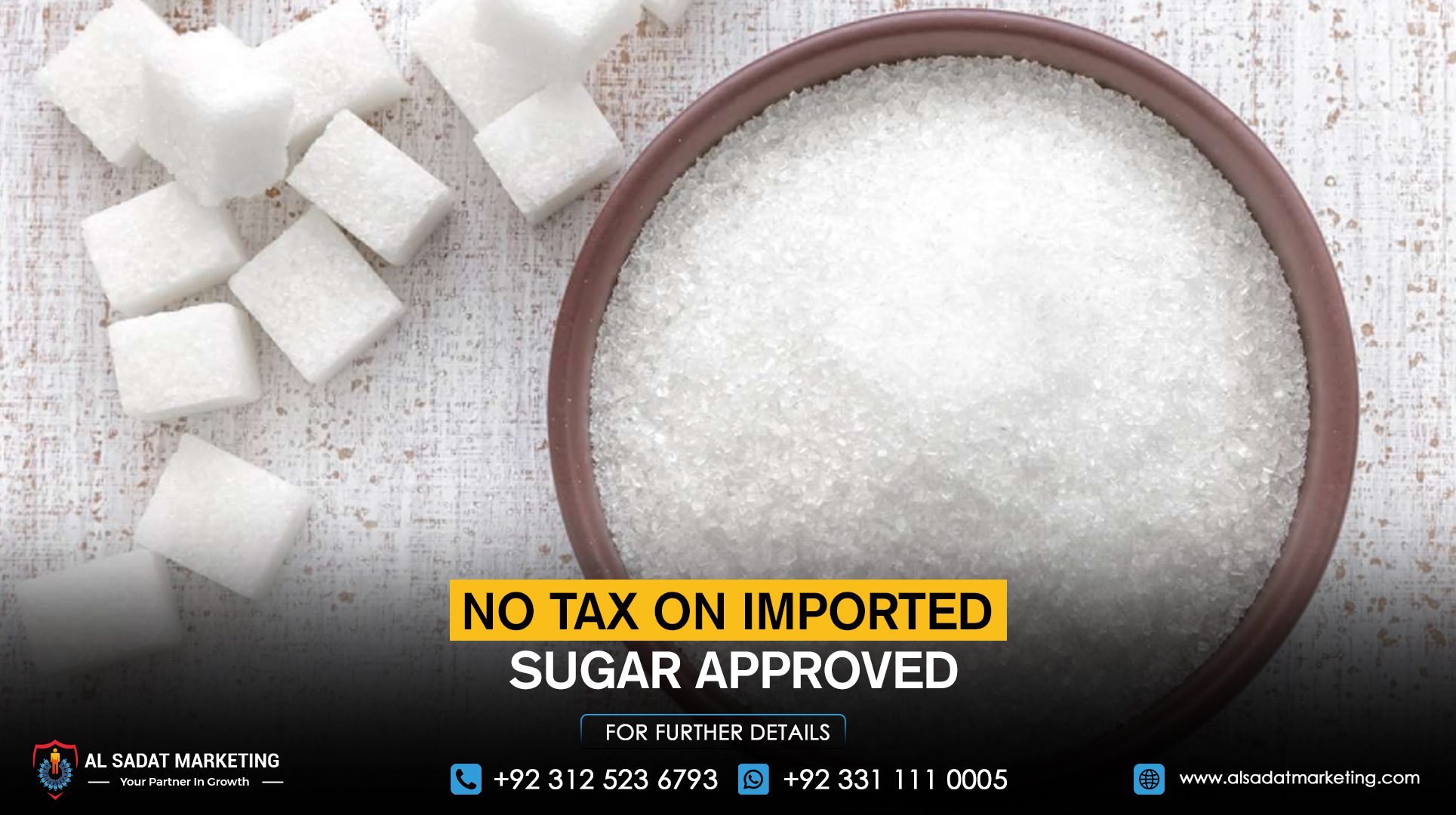 No tax on imported sugar approved
