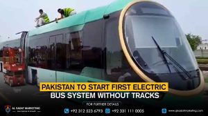 Pakistan to start its first electric bus system without tracks