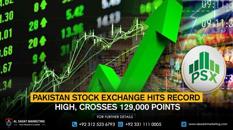 Pakistan Stock Exchange hits record high, crosses 129,000 points