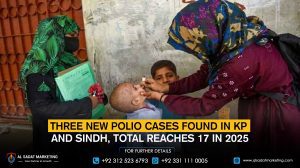 Three New Polio Cases Found in KP and Sindh, Total Reaches 17 in 2025