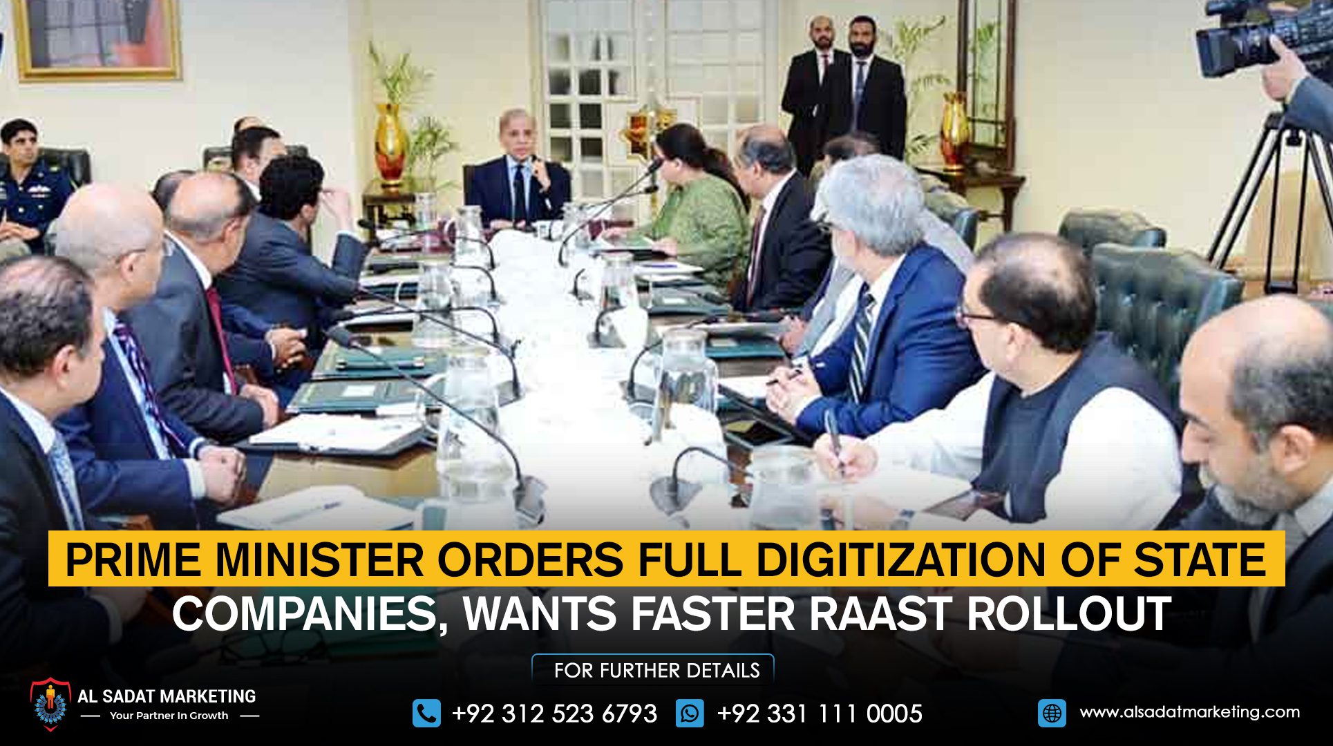 Prime Minister orders full digitization of state companies, wants faster Raast rollout