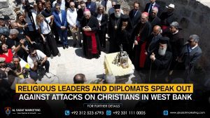 Religious leaders and diplomats speak out against attacks on Christians in the West Bank