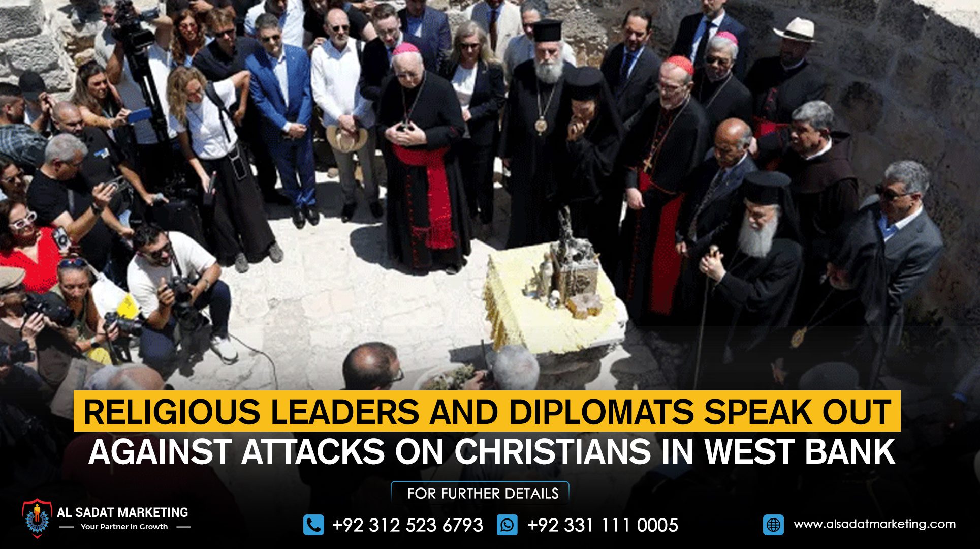 Religious leaders and diplomats speak out against attacks on Christians in the West Bank