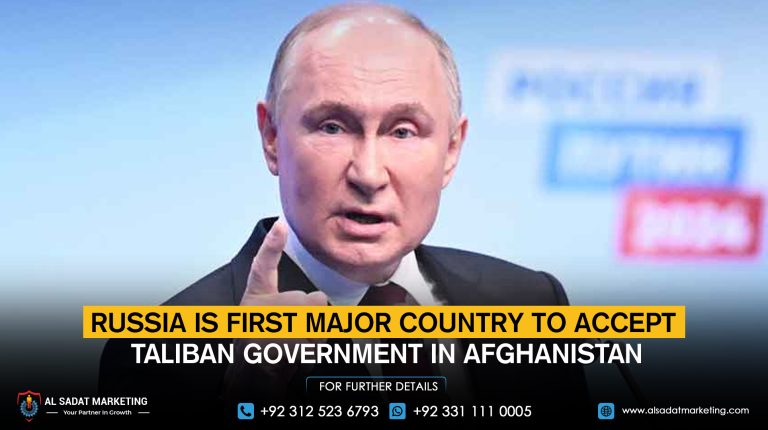 Russia is the first major country to accept the Taliban government in Afghanistan