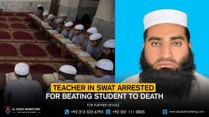 Teacher in Swat arrested for beating student to death