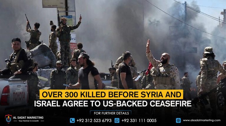 Over 300 killed before Syria and Israel agree to US-backed ceasefire