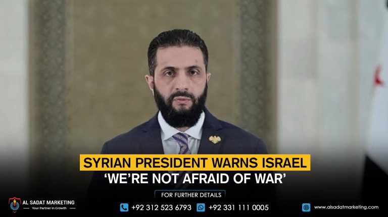 Syrian president warns Israel: ‘We’re not afraid of war’