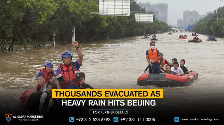 Thousands Evacuated as Heavy Rain Hits Beijing