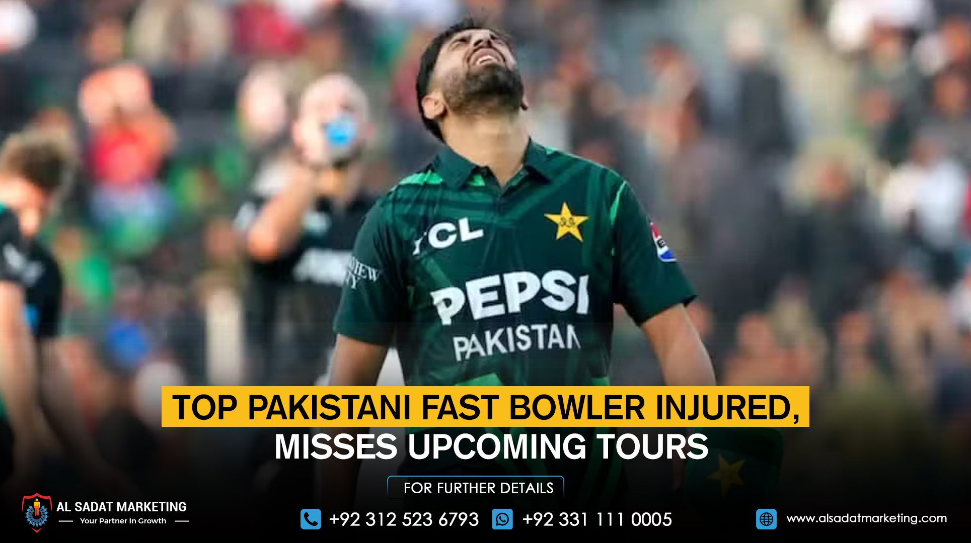 Top Pakistani Fast Bowler Injured, Misses Upcoming Tours