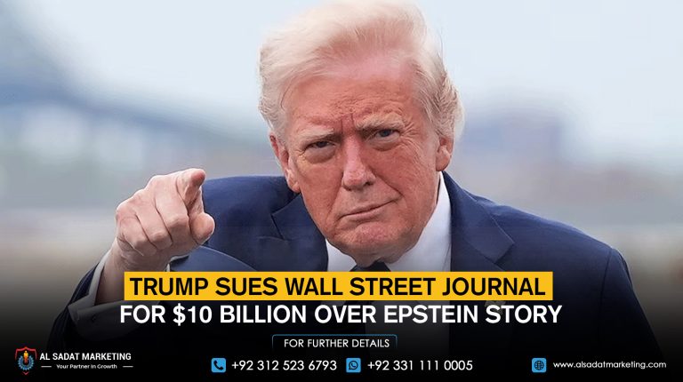 Trump sues Wall Street Journal for $10 billion over Epstein story