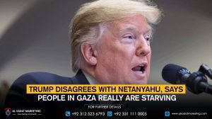 Trump disagrees with Netanyahu, says people in Gaza really are starving
