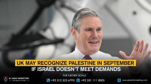 UK may recognize Palestine in September if Israel doesn't meet demands