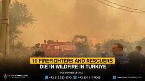 10 firefighters and rescuers die in wildfire in Turkiye