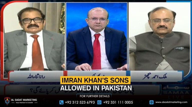 Imran Khan’s sons are allowed in Pakistan