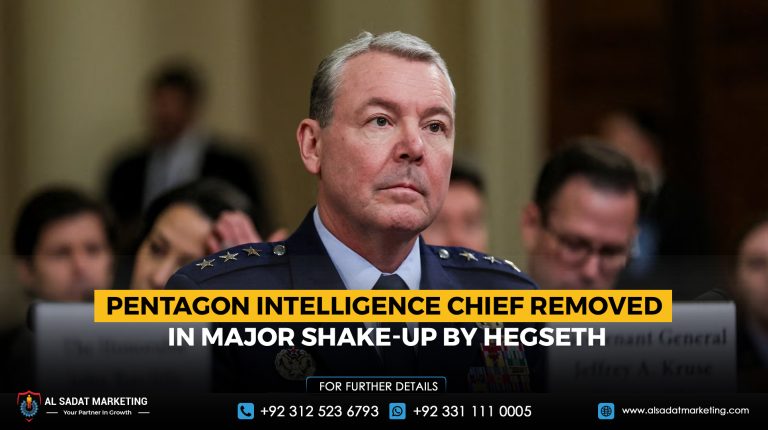 Pentagon intelligence chief removed in major shake-up by Hegseth