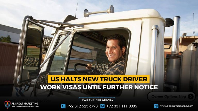 US halts new truck driver work visas until further notice