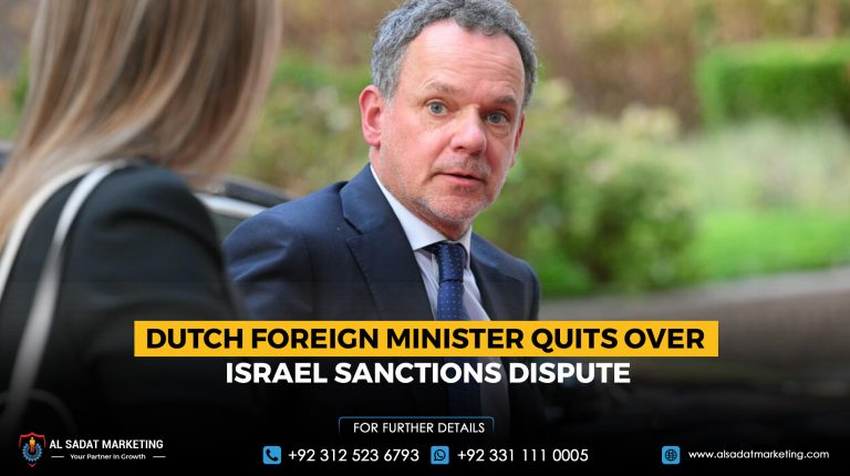 Dutch foreign minister quits over Israel sanctions dispute