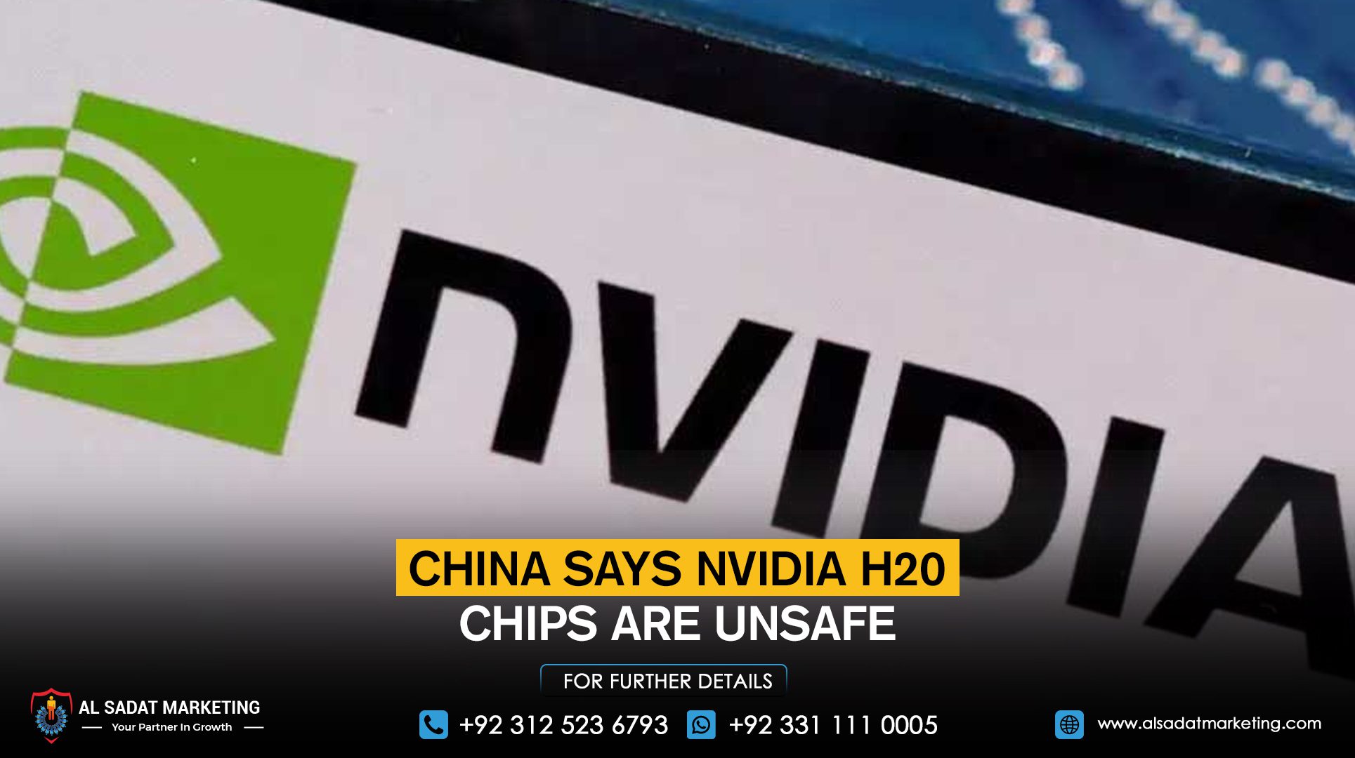 China says Nvidia H20 chips are unsafe
