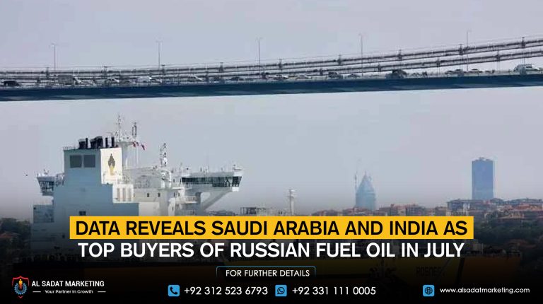Data reveals Saudi Arabia and India as the top buyers of Russian fuel oil in July