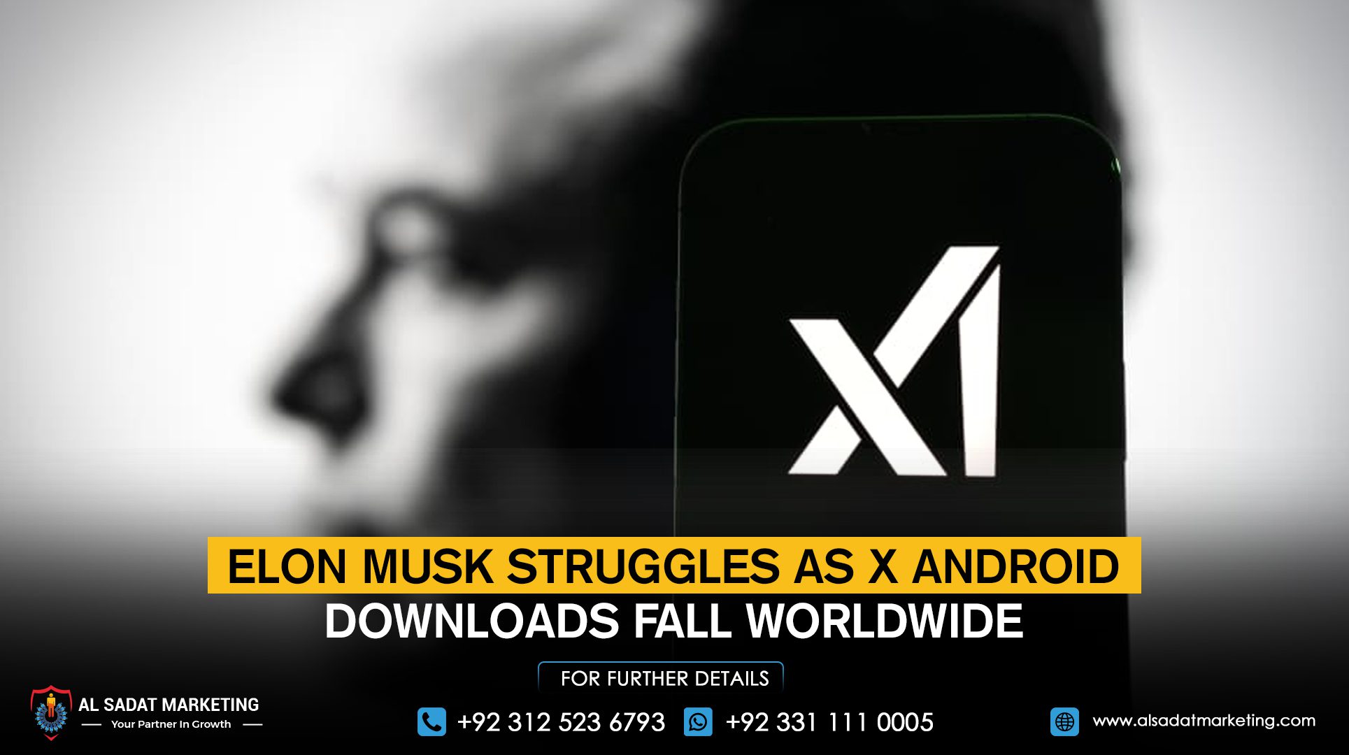 Elon Musk struggles as X Android downloads fall worldwide