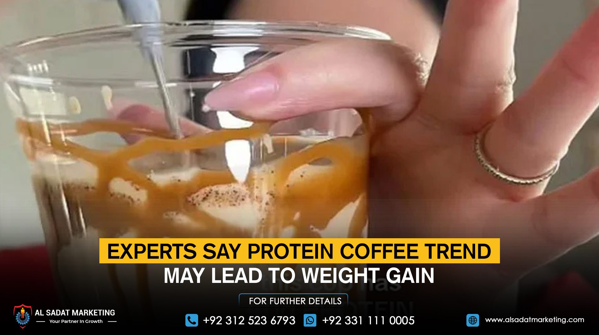 Experts say the protein coffee trend may lead to weight gain