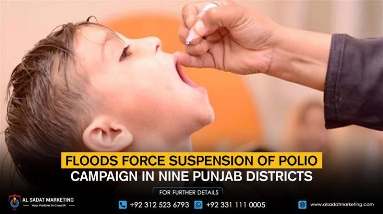 Floods force suspension of polio campaign in nine Punjab districts