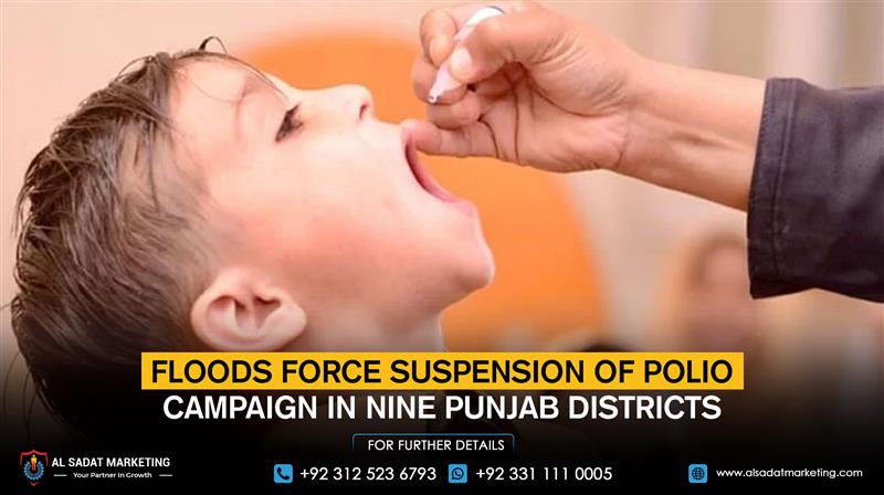 Floods force suspension of polio campaign in nine Punjab districts