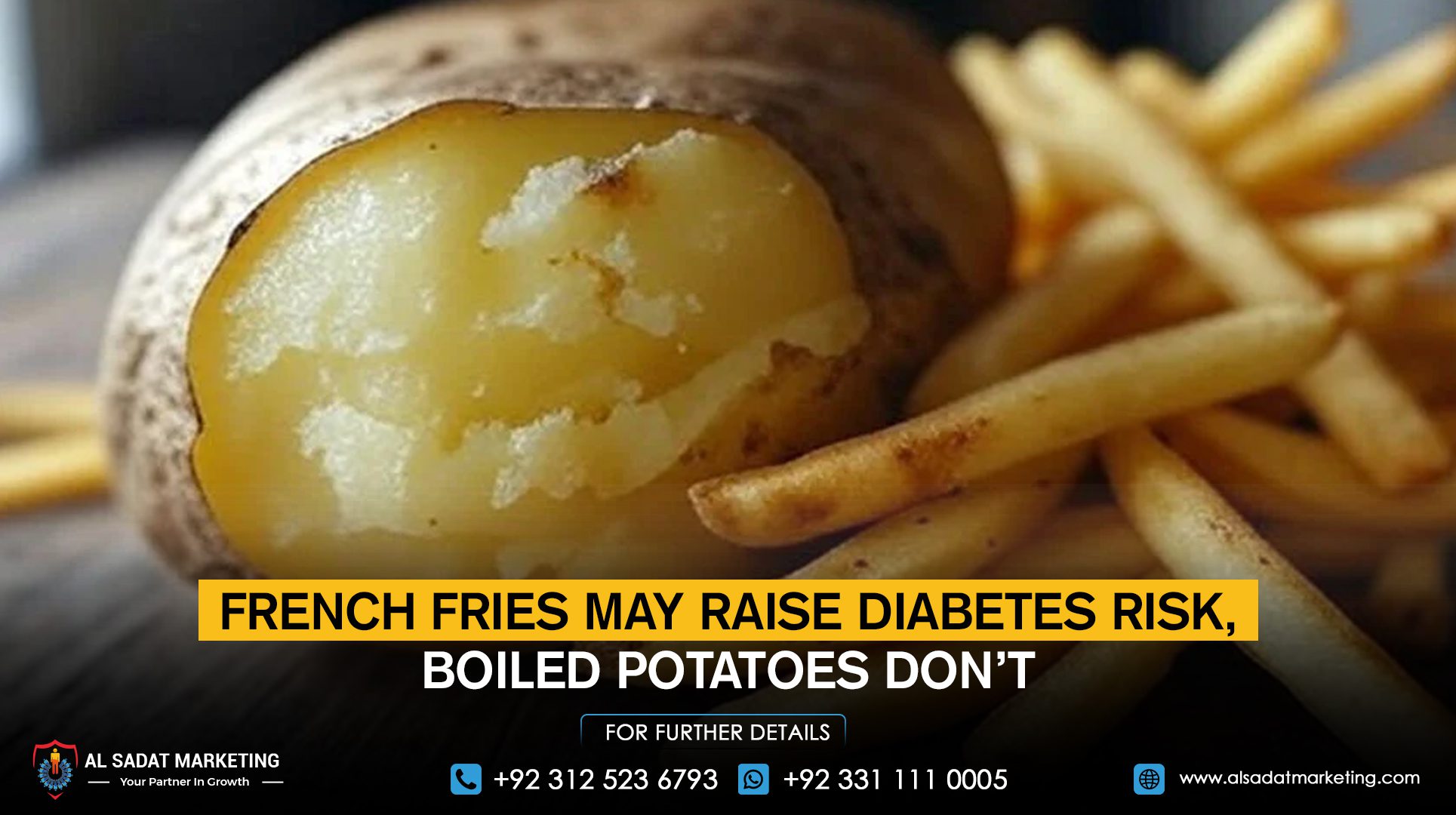 French fries may raise diabetes risk, but boiled potatoes don’t