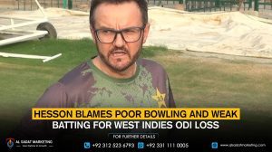 Hesson blames poor bowling and weak batting for the West Indies ODI loss