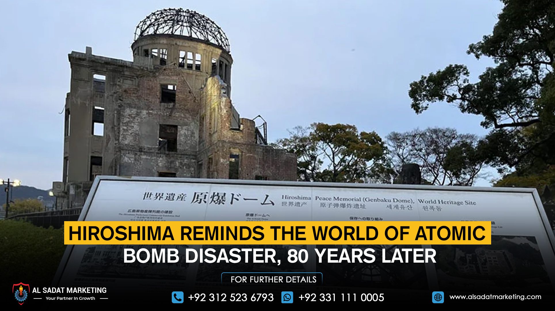 Hiroshima reminds the world of atomic bomb disaster, 80 years later