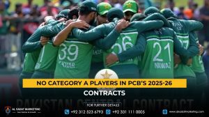 No Category A players in PCB’s 2025-26 contracts
