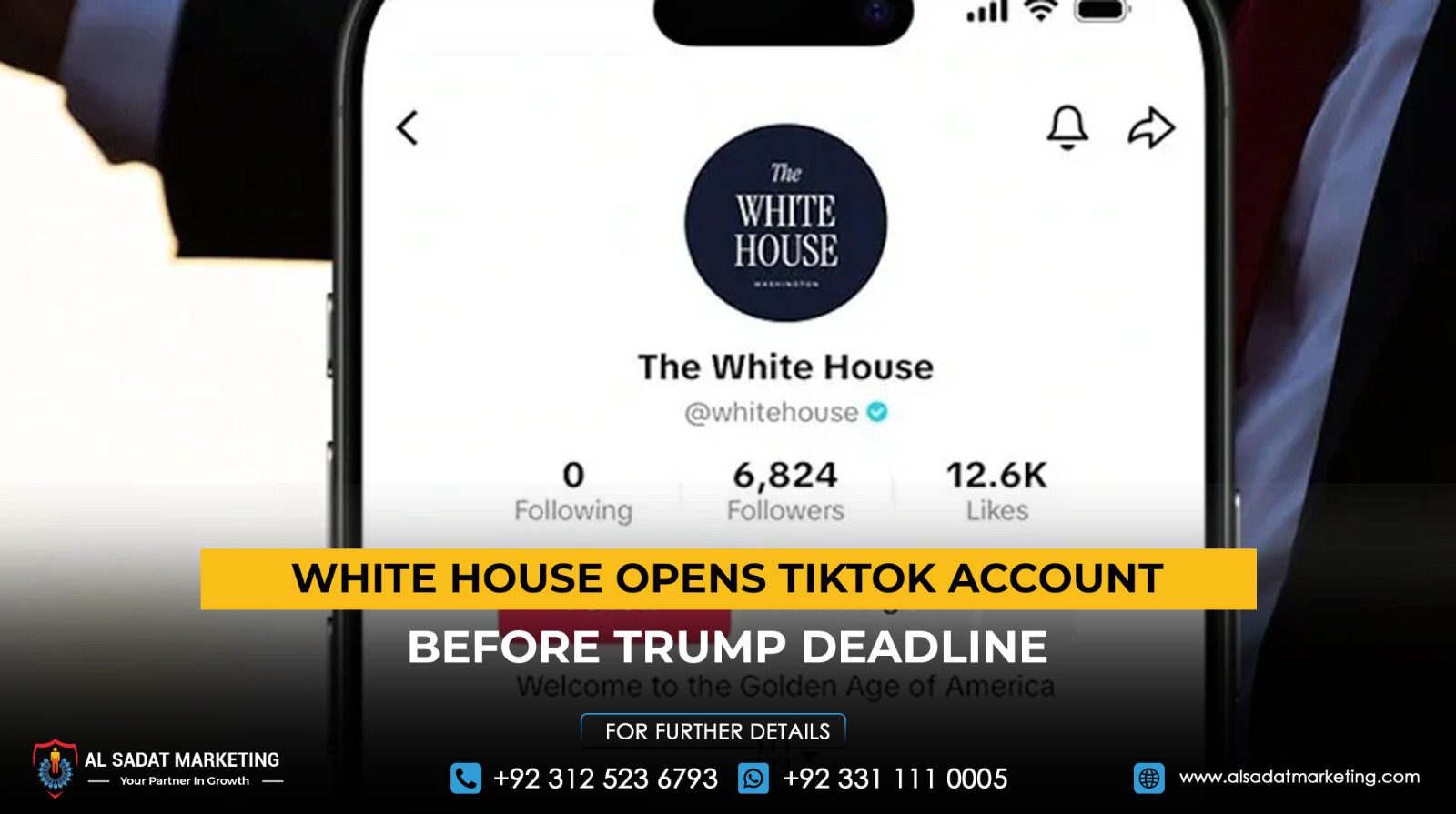 White House opens TikTok account before Trump deadline