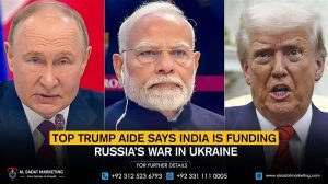 Top Trump aide says India is funding Russia’s war in Ukraine
