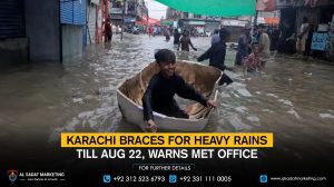 Karachi Braces for Heavy Rains Till Aug 22, Warns Met Office