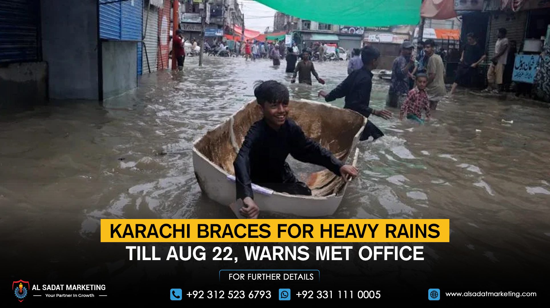 Karachi Braces for Heavy Rains Till Aug 22, Warns Met Office