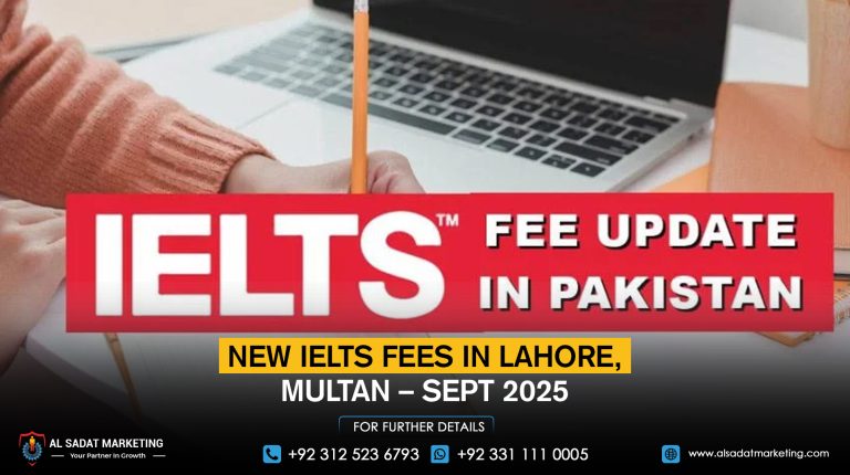 New IELTS Fees in Lahore, Multan – Sept 2025