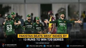 Pakistan beats West Indies by 13 runs to win T20 series