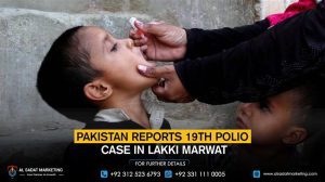 Pakistan reports 19th polio case in Lakki Marwat