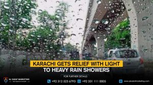 Karachi gets relief with light to heavy rain showers